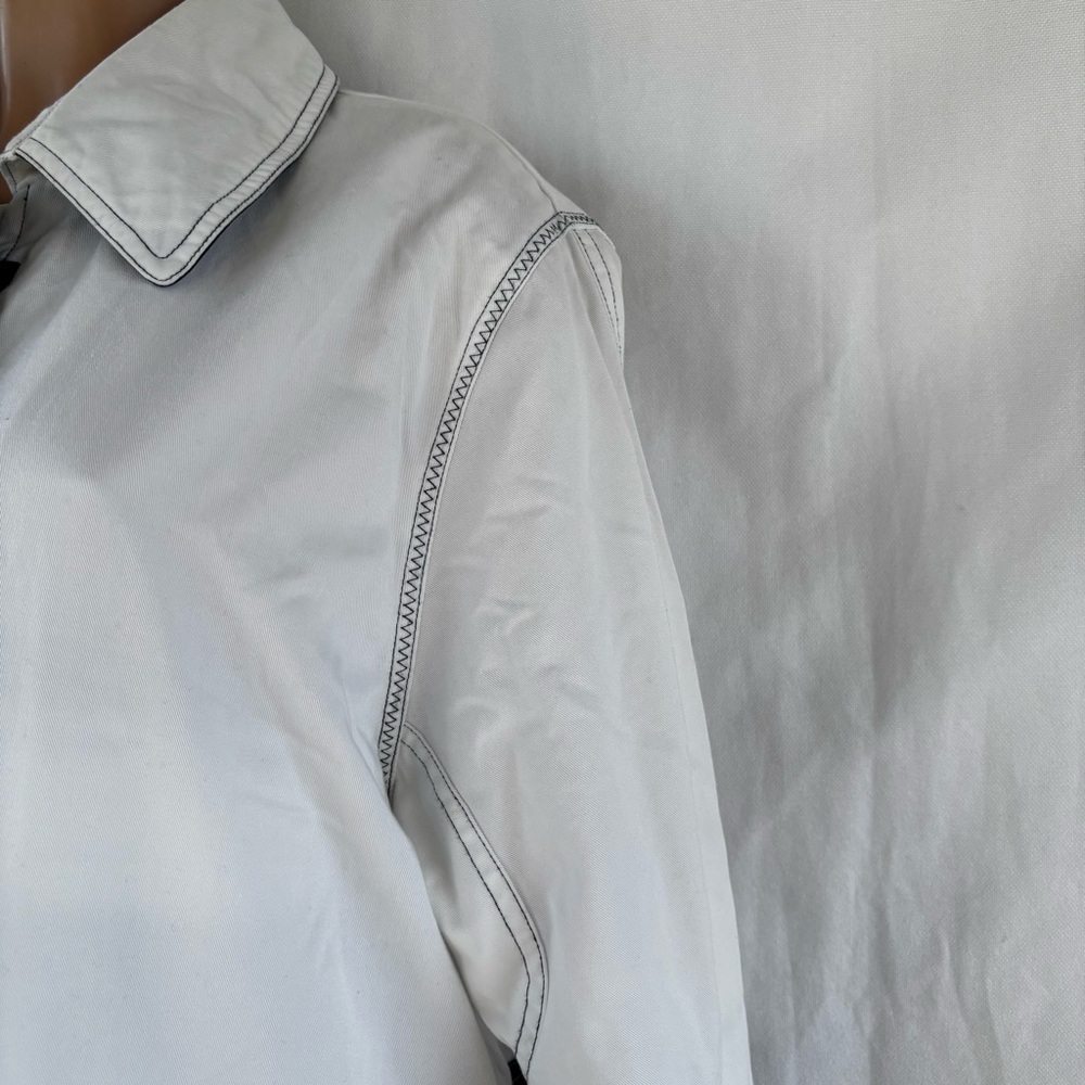 TARA VANESSA Hooded Beach Combing Rain Jacket L Paris Milan New York - Picture 3 of 14